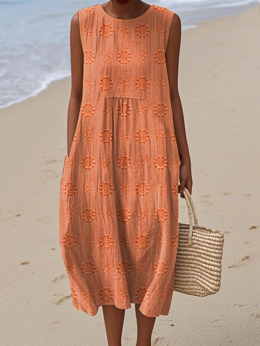 CAMILLEA™ | SLEEVELESS DRESS WITH POCKETS