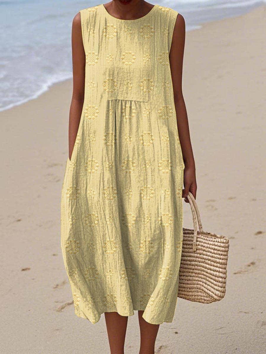 CAMILLEA™ | SLEEVELESS DRESS WITH POCKETS