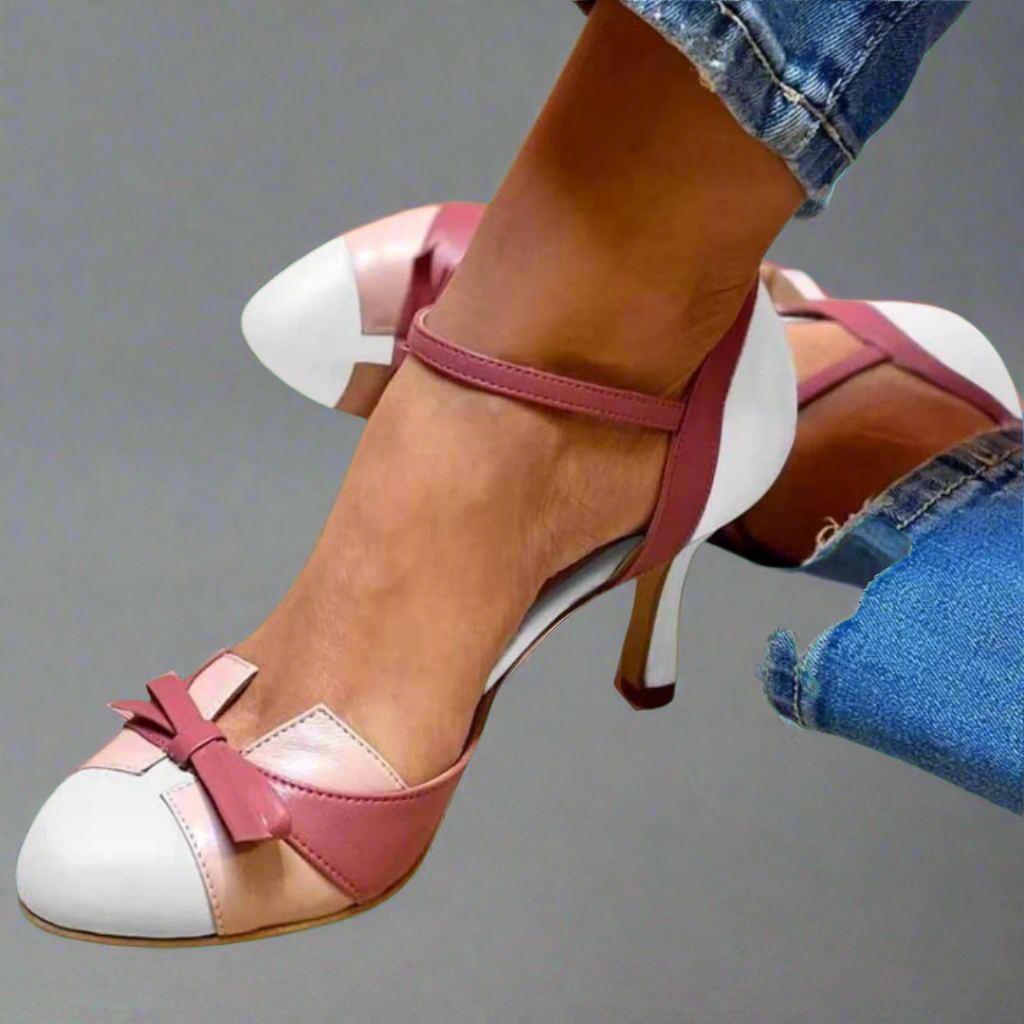 ELLA | COMFORTABLE HEELS WITH BOW DETAIL