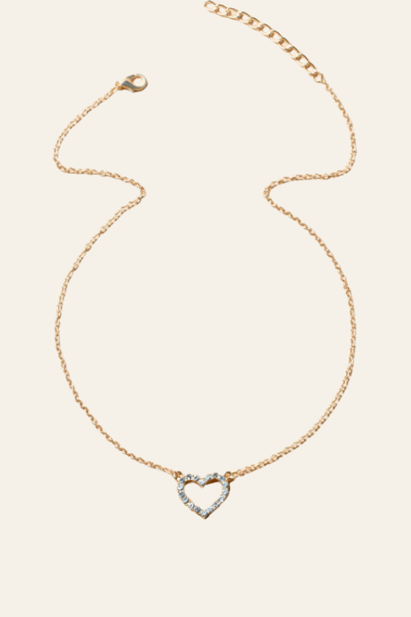 LEA | GOLD HEART PENDANT NECKLACE