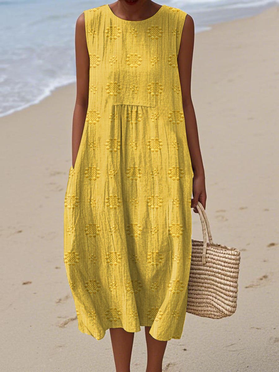 CAMILLEA™ | SLEEVELESS DRESS WITH POCKETS