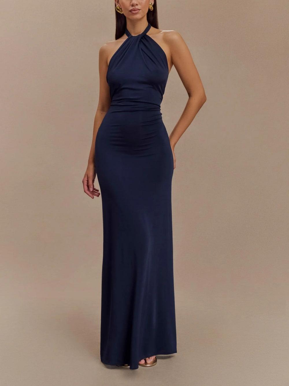 Jane™ | Halterneck Silk Dress