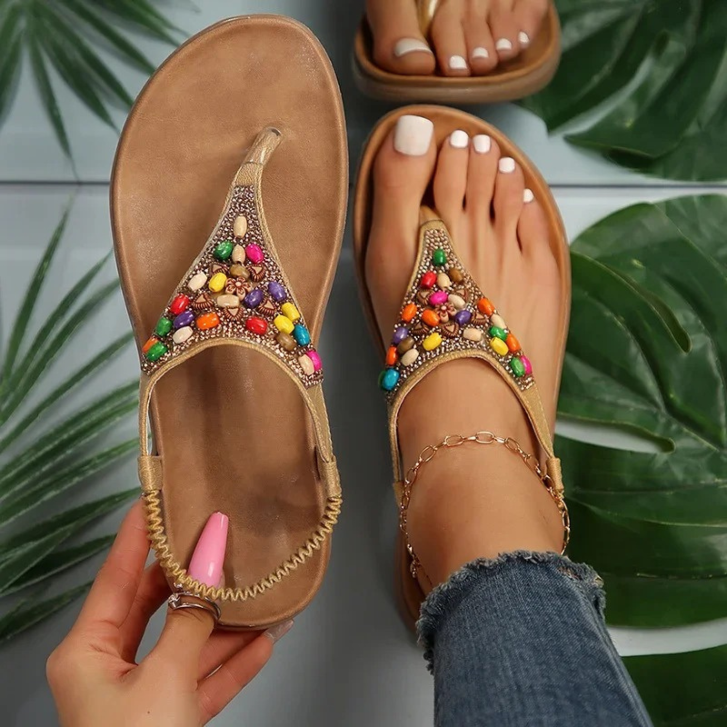 FELORA™ | VINTAGE FLAT SANDALS FOR WOMEN