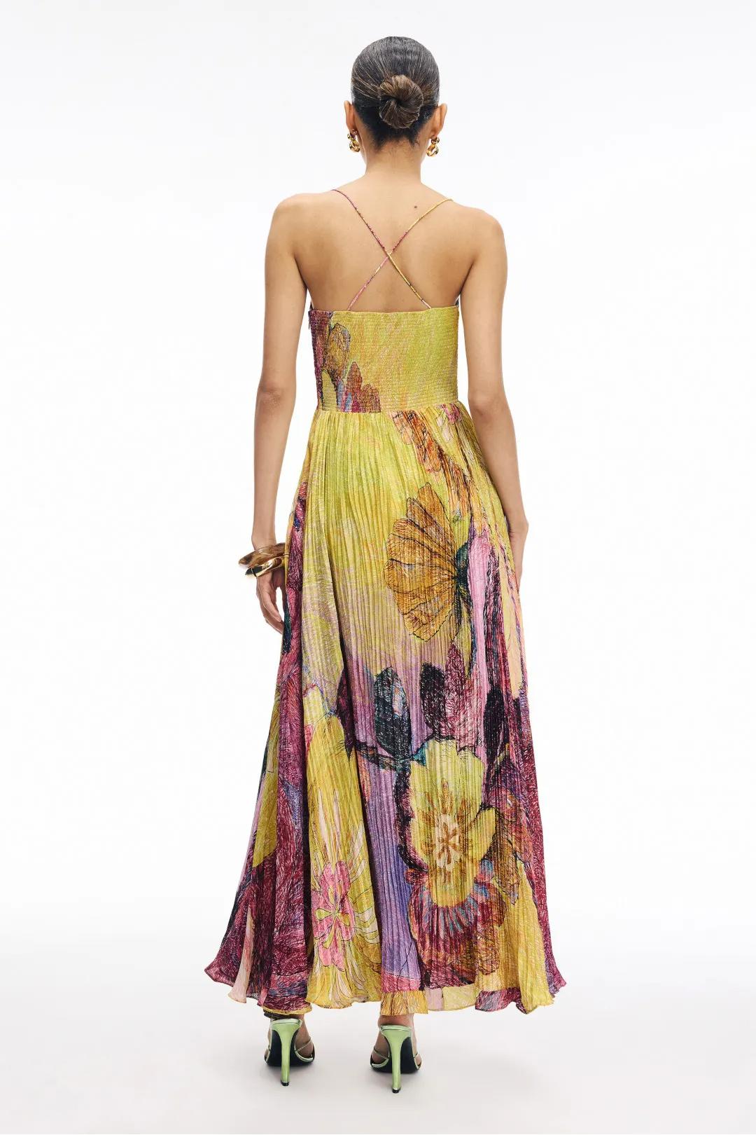 NALINA™ | MULTICOLOURED IKAT PRINT MAXI DRESS