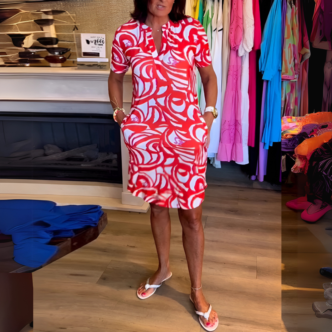 AMÉLICE™ | FLOWY MIDI DRESS FOR EFFORTLESS CHARM