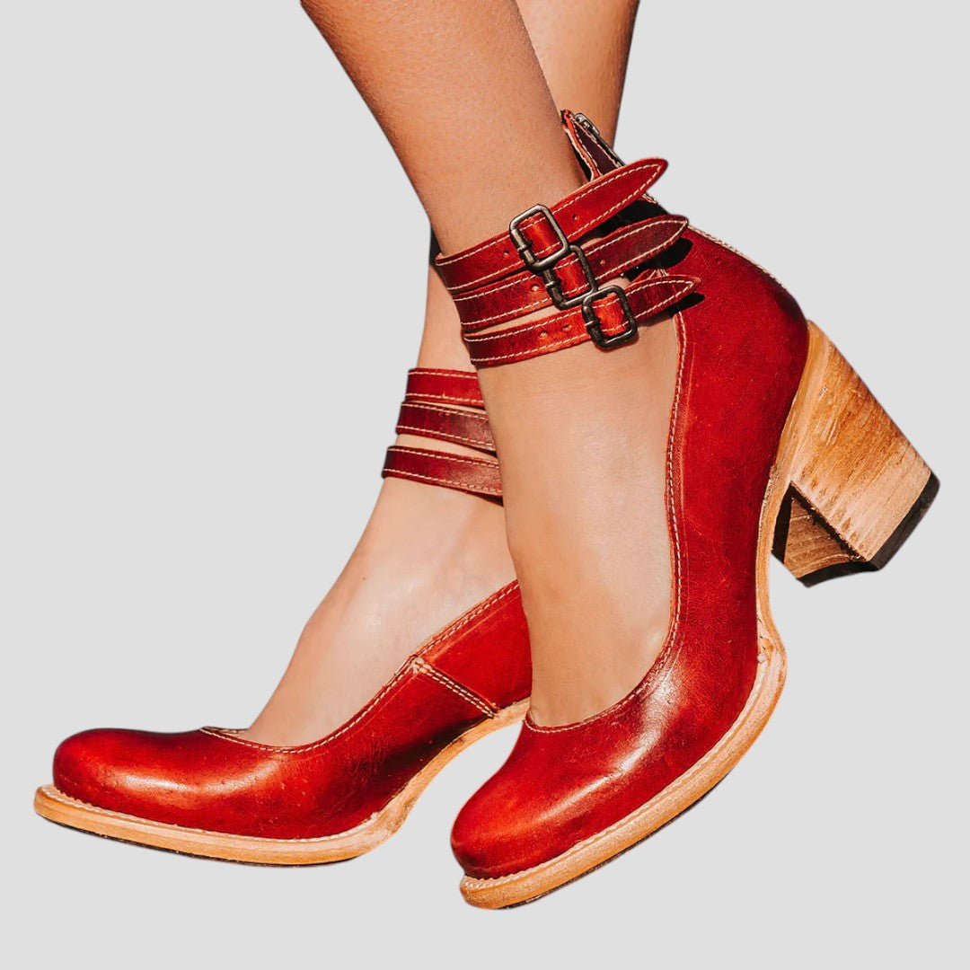 ELVAYA™ | STRAPPY BLOCK HEEL SHOES FOR ELEGANT ALL-DAY COMFORT