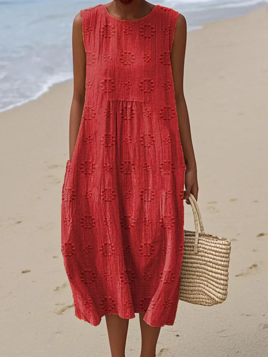 CAMILLEA™ | SLEEVELESS DRESS WITH POCKETS