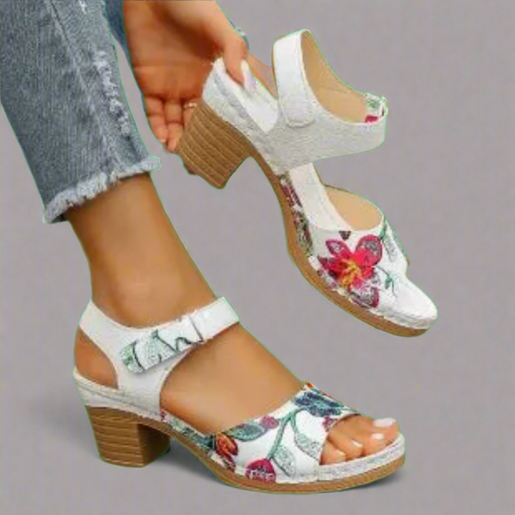 ELVANNA™ | HANDCRAFTED PEEP-TOE SANDALS IN PREMIUM MATERIAL