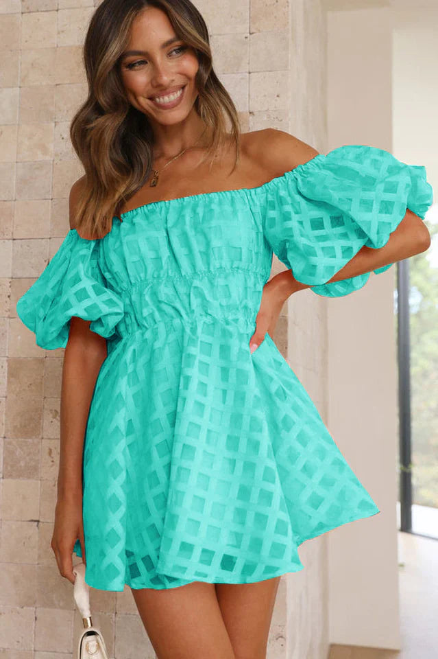 SOPHIE | PUFF-SLEEVE MINI DRESS
