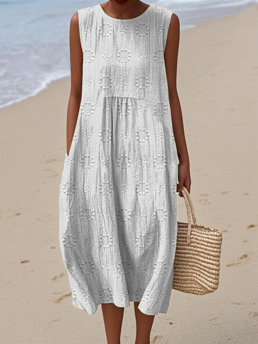 CAMILLEA™ | SLEEVELESS DRESS WITH POCKETS