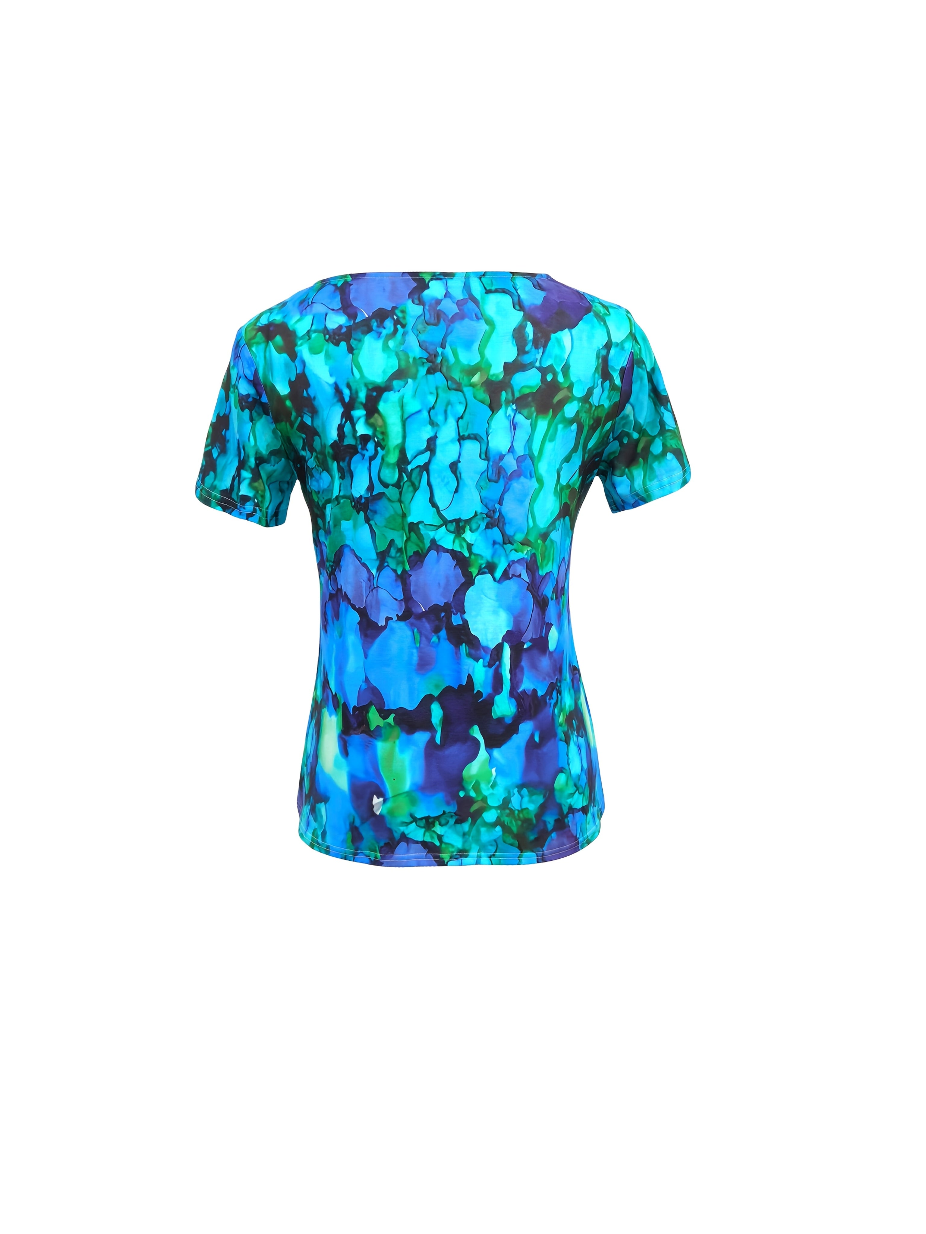 Marise™ | Watercolour Abstract V-Neck T-Shirt