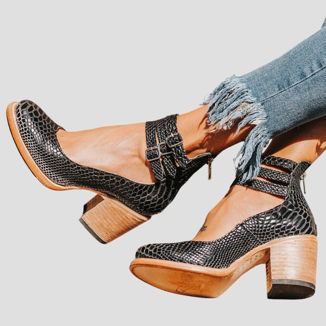 ELVAYA™ | STRAPPY BLOCK HEEL SHOES FOR ELEGANT ALL-DAY COMFORT