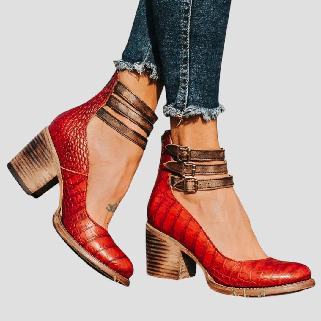 ELVAYA™ | STRAPPY BLOCK HEEL SHOES FOR ELEGANT ALL-DAY COMFORT