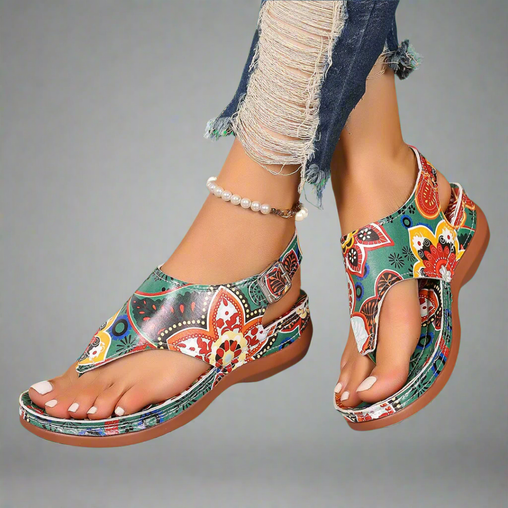 EVELAYA™ | HANDCRAFTED WEDGE SANDALS IN PREMIUM MATERIALS