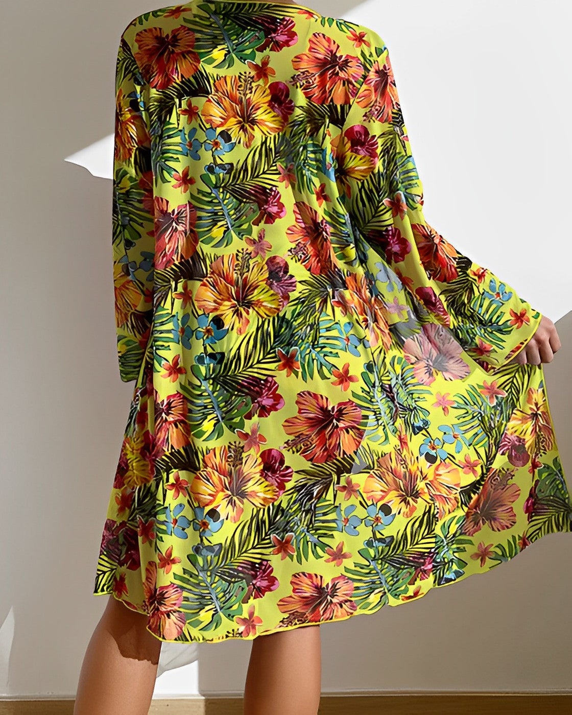 Flora | Tropical Print Bikini Set with Cover-up