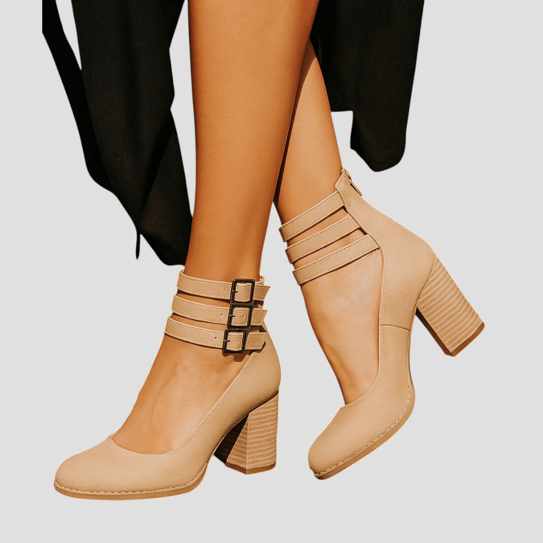 ELVAYA™ | STRAPPY BLOCK HEEL SHOES FOR ELEGANT ALL-DAY COMFORT