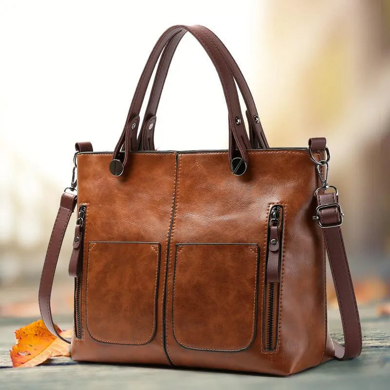 VELINA – LEATHER SHOULDER BAG