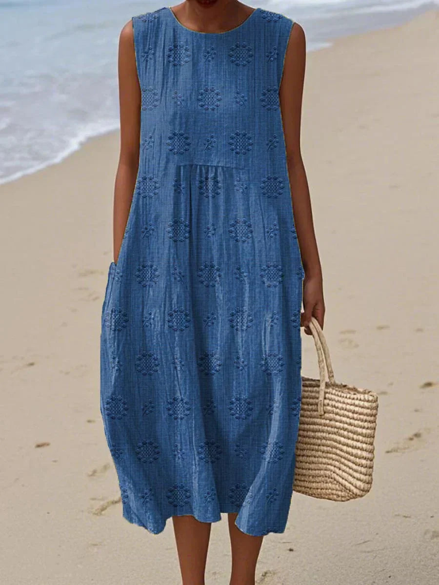 CAMILLEA™ | SLEEVELESS DRESS WITH POCKETS