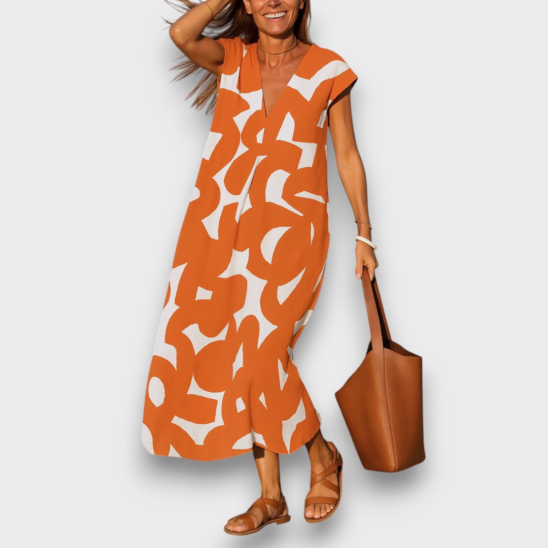 SORAYA™ | LIGHTWEIGHT V-NECK DRESS FOR WARM WEATHER STYLE