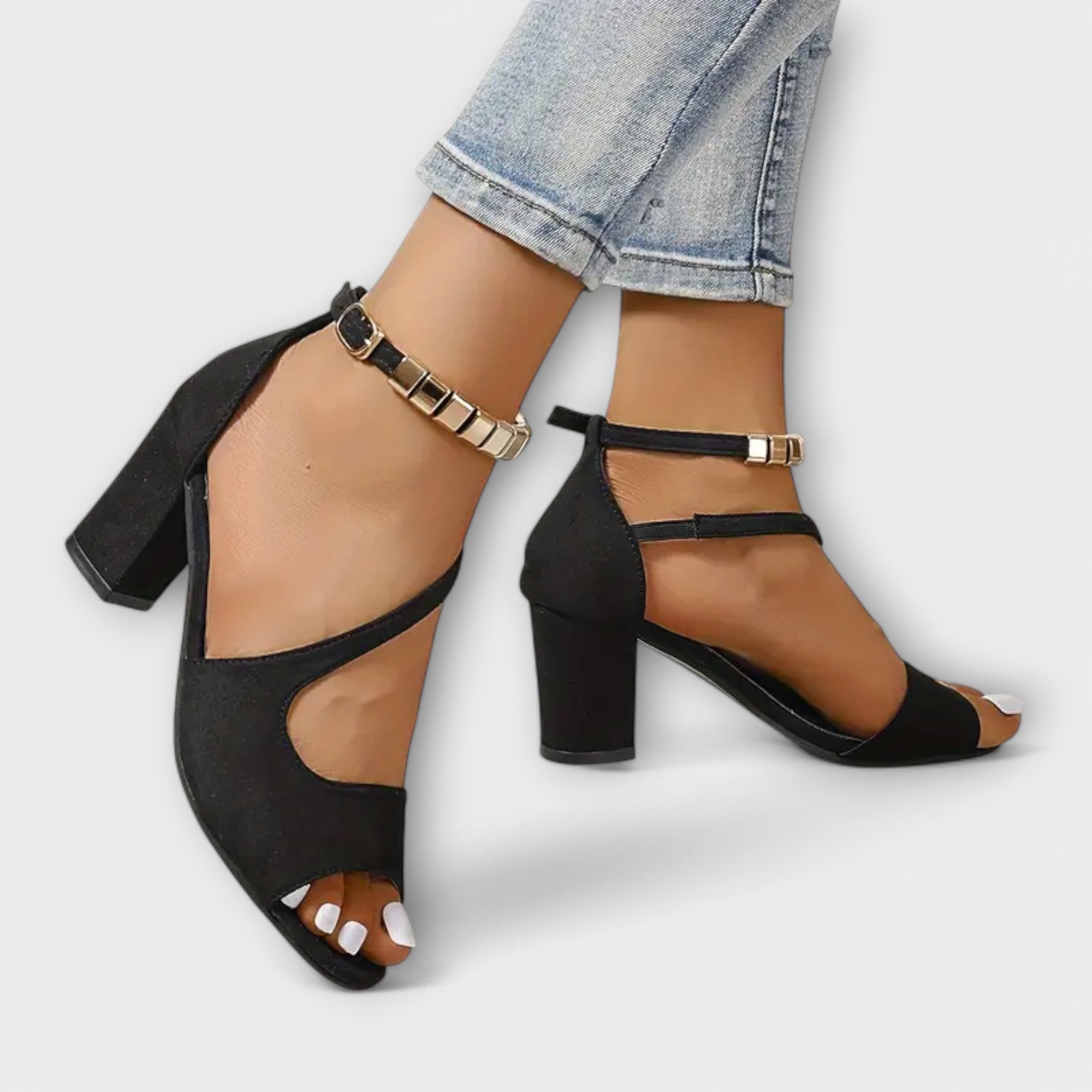 FAYLA™ | OPEN-TOE STRAP HEELS FOR ELEGANT SUMMER MOMENTS