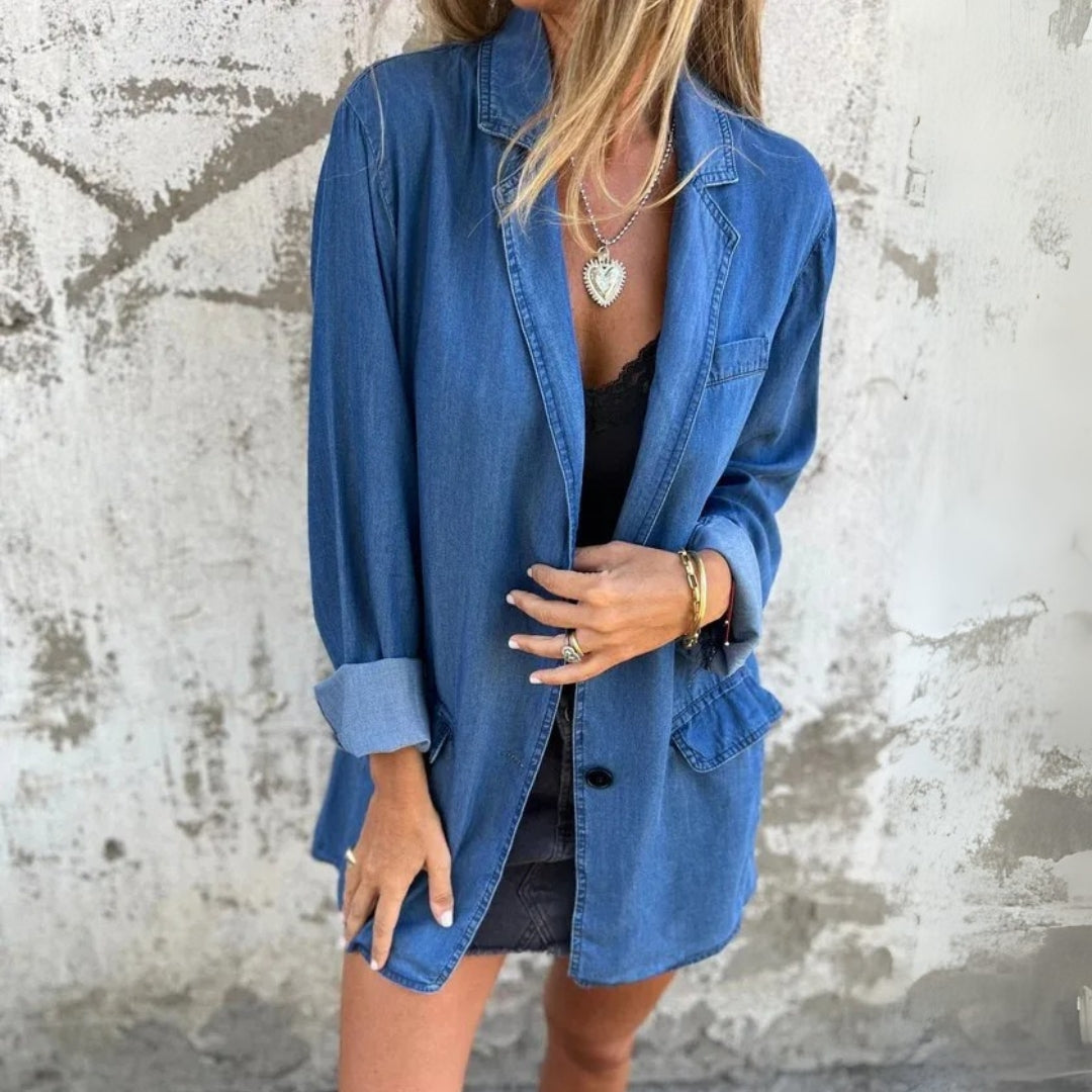 RAELYN™ | DENIM DRESS FOR BREEZY DAYS & CONFIDENT MOMENTS