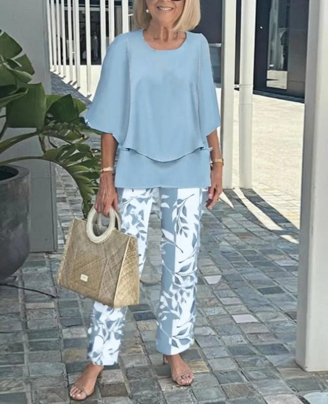 Aureva™ | Two-Piece Set with Round Neck