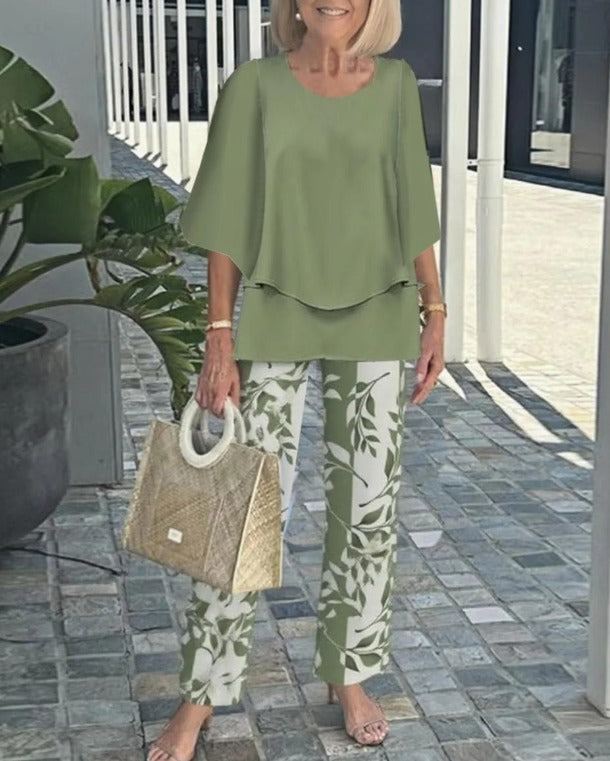 Aureva™ | Two-Piece Set with Round Neck