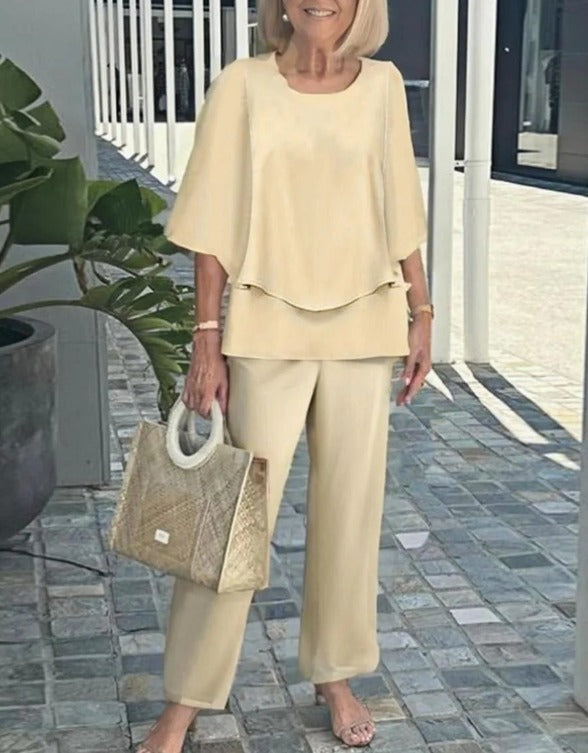Aureva™ | Two-Piece Set with Round Neck