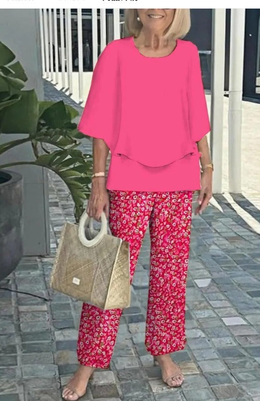 Aureva™ | Two-Piece Set with Round Neck