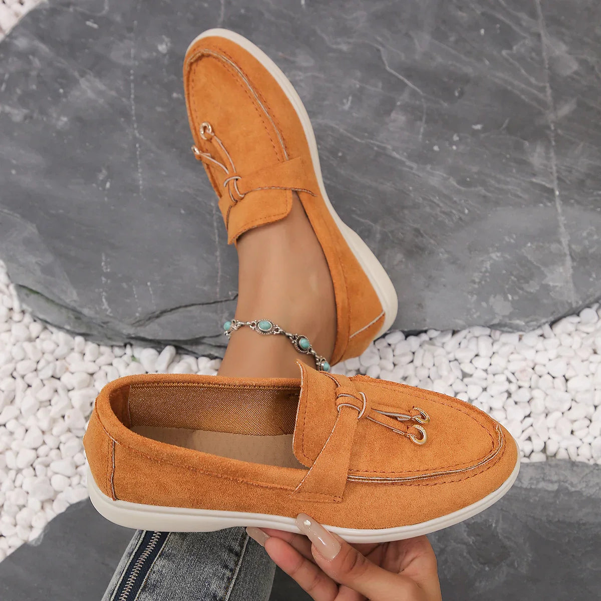 Alice | Suede Loafers