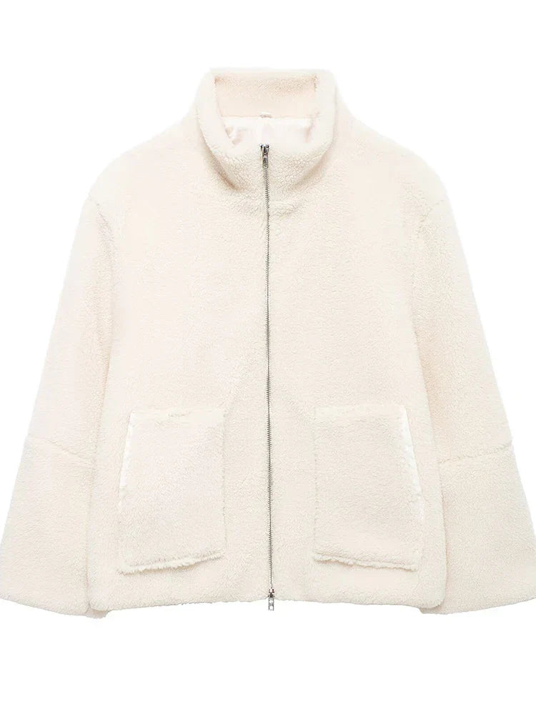 Trenorra™ | Collar Zip-up Coat
