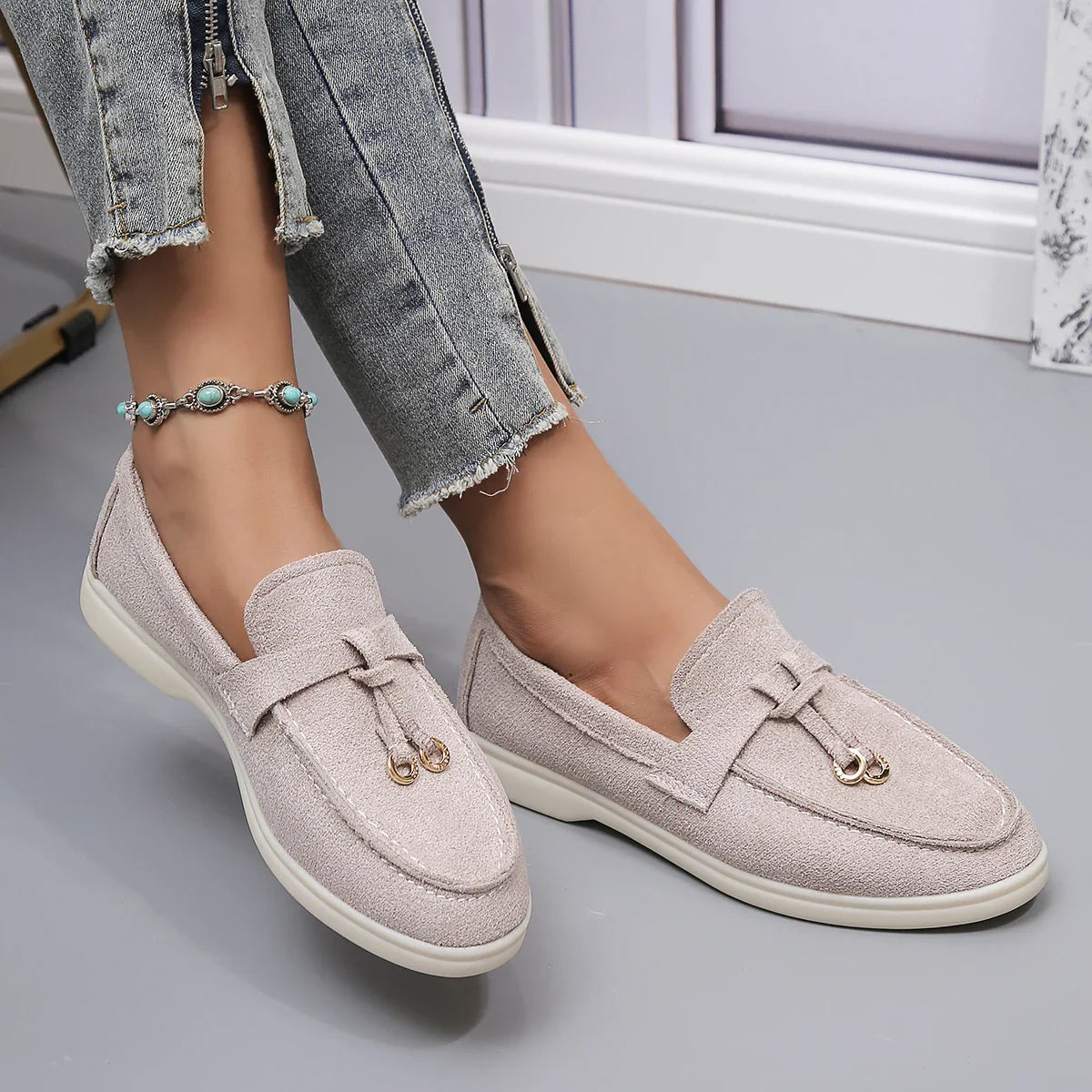 Alice | Suede Loafers