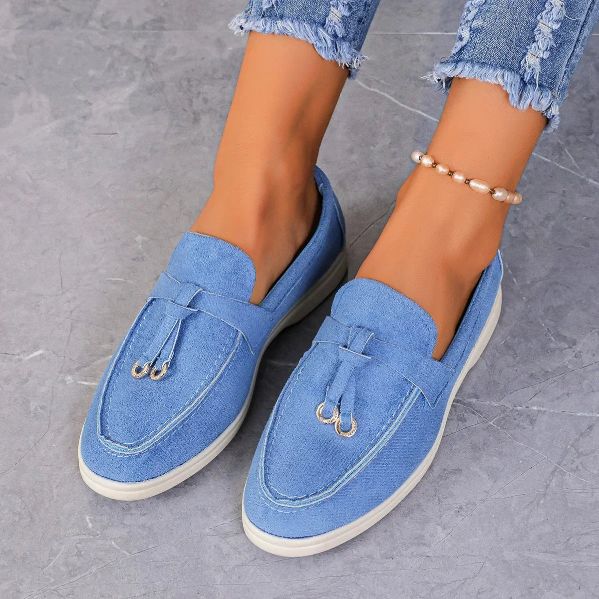 Alice | Suede Loafers