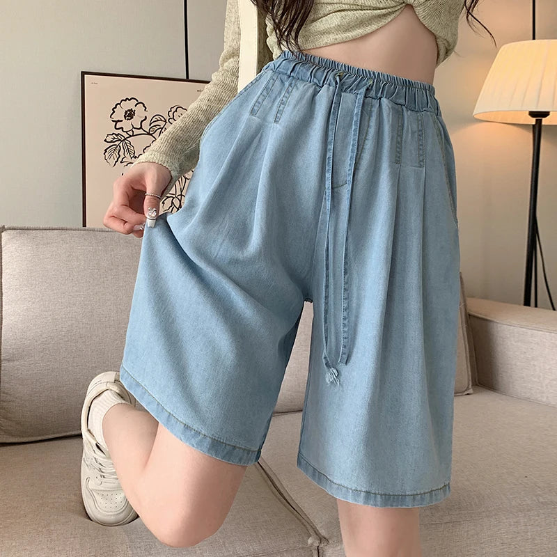 Romy™ | Tencel High Waist Wide-Leg Shorts