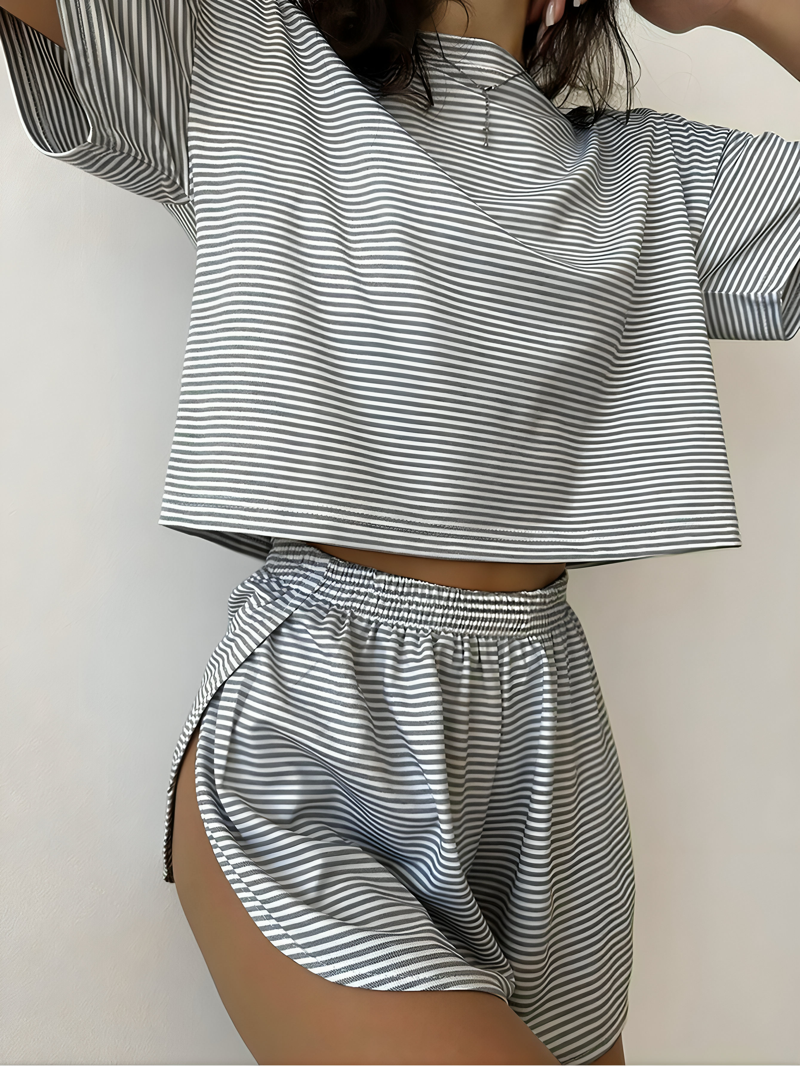 KARENA™ | 2-PIECE LOUNGE SET WITH SPLIT TOP & SHORTS