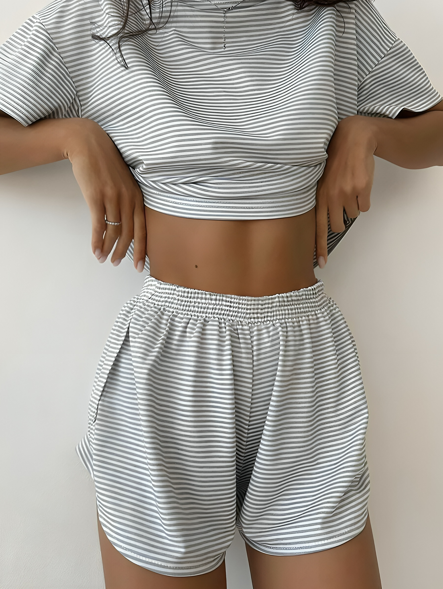 KARENA™ | 2-PIECE LOUNGE SET WITH SPLIT TOP & SHORTS