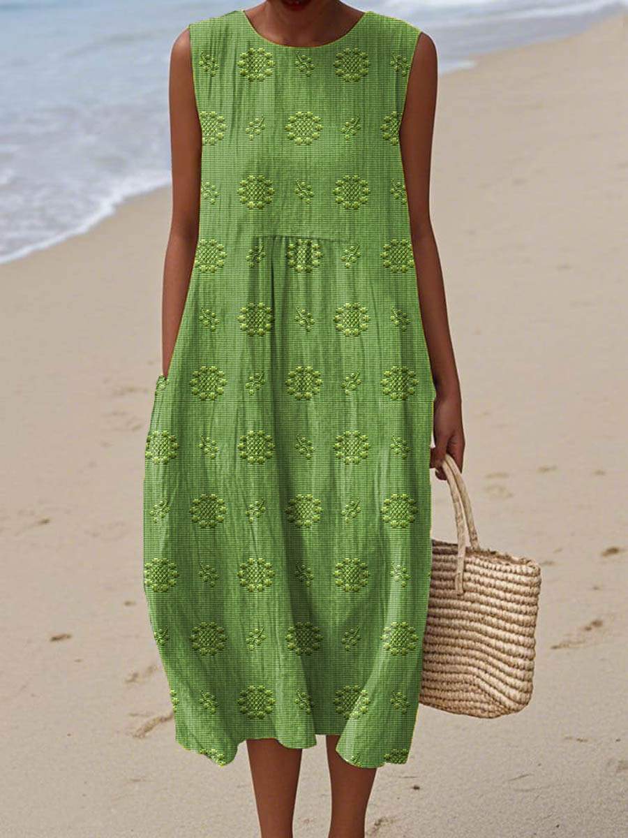 CAMILLEA™ | SLEEVELESS DRESS WITH POCKETS