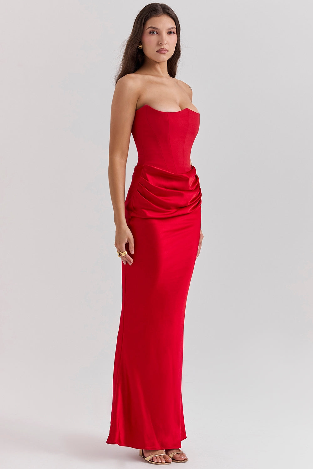 CAELINA™ | STRAPLESS CORSET DRESS FOR MODERN ELEGANCE