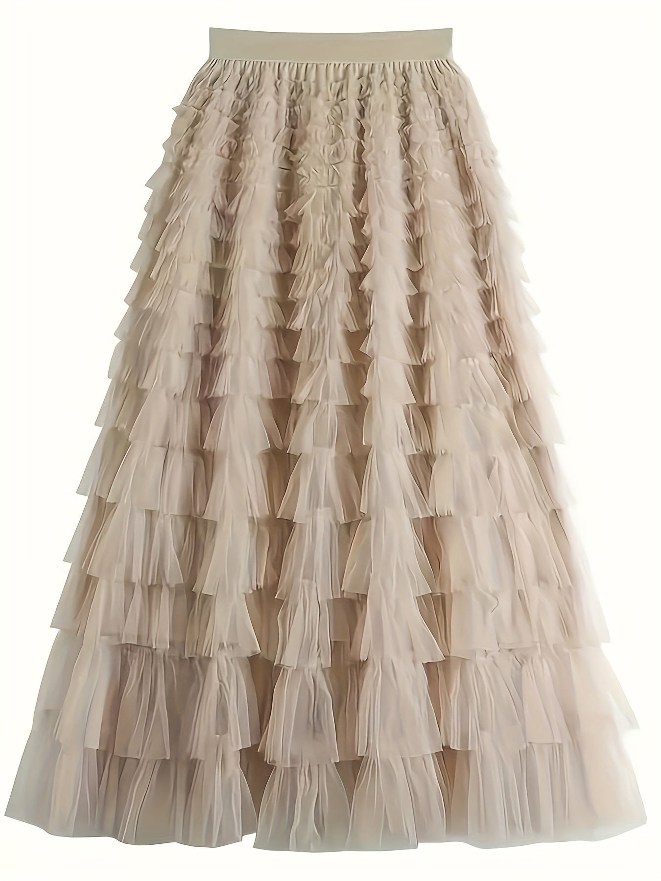 Cascade Layered Hem Skirt
