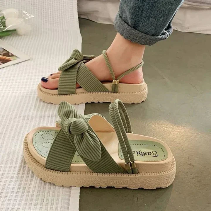 ARLINA™ | LIGHTWEIGHT WOMEN’S SANDALS WITH ELEGANT BOW DETAIL