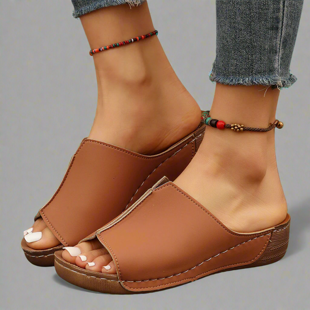 CALVINA™ | HANDCRAFTED WEDGE SANDALS IN PREMIUM MATERIALS