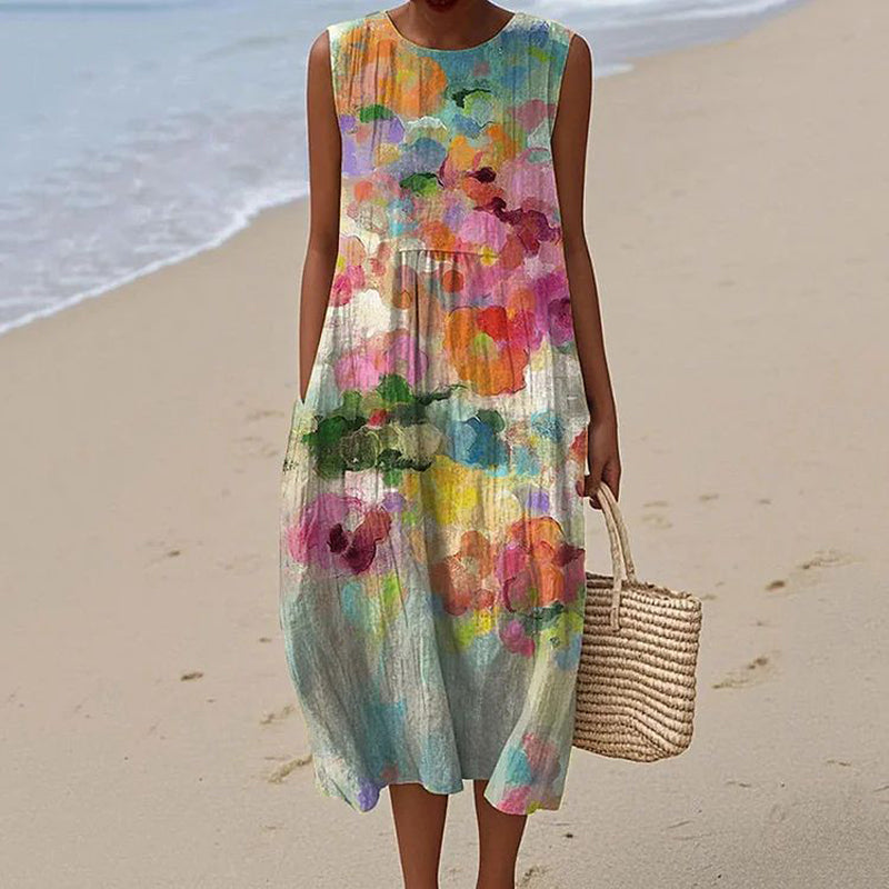 JANE™ | VINTAGE COLOURFUL DRESS