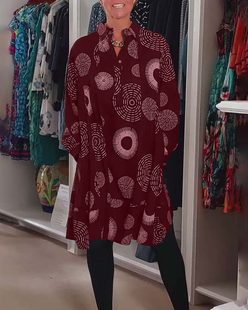 Sheryl™ | Geometric Wrap Dress