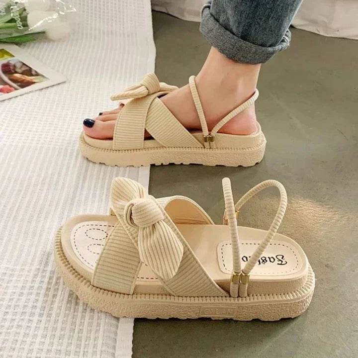 ARLINA™ | LIGHTWEIGHT WOMEN’S SANDALS WITH ELEGANT BOW DETAIL