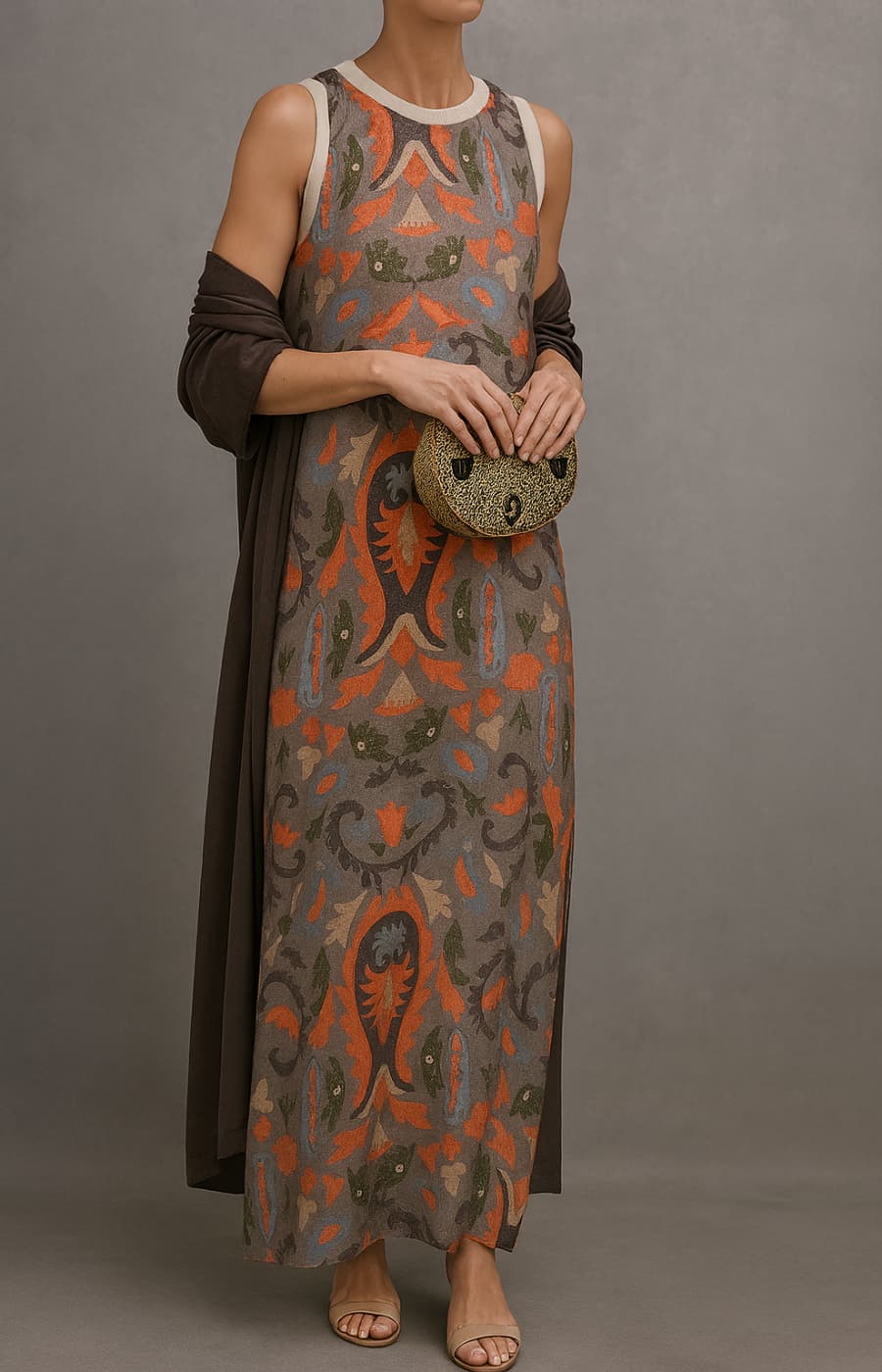 Isabella™ | Elegant Dress with Complimentary Stole
