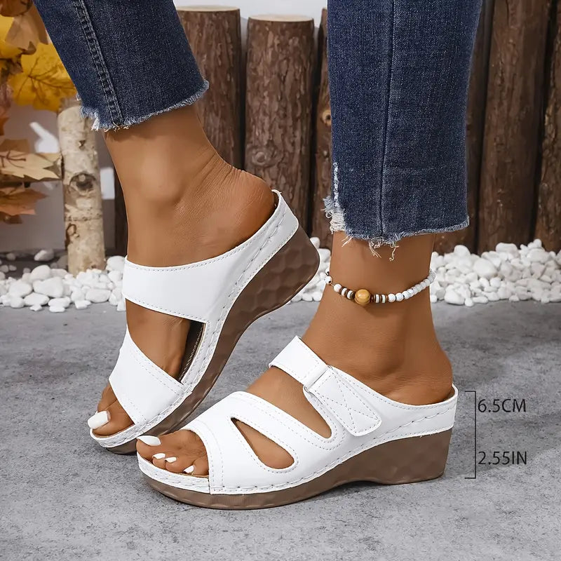 RAVELLEA™ | ELEGANT WEDGE SLIP-ON SANDALS
