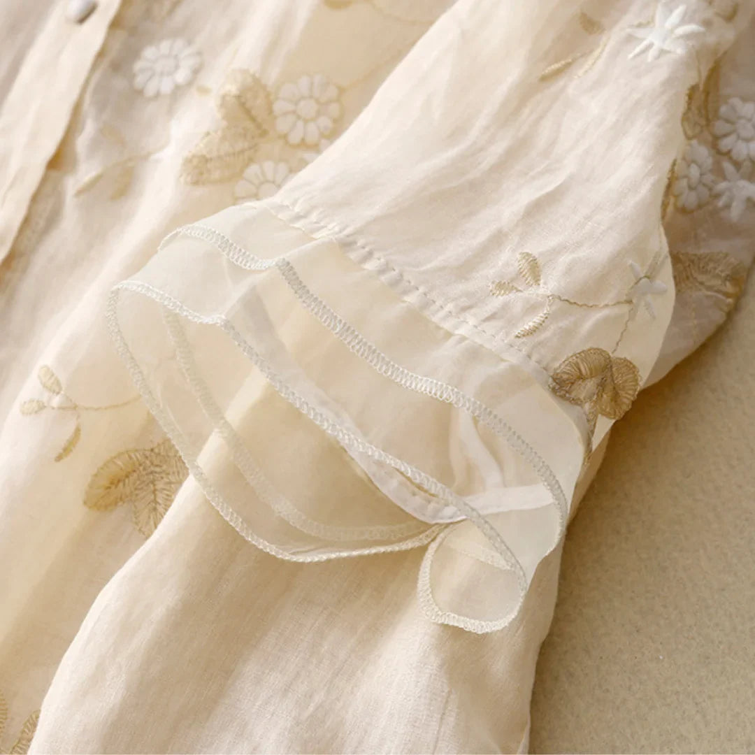 SABRINA | EMBROIDERED COTTON BLOUSE