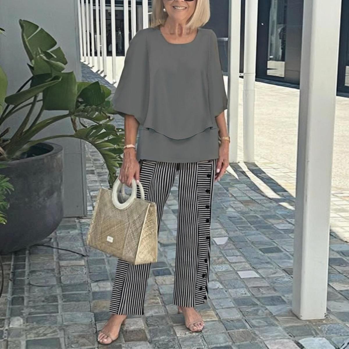 Aureva™ | Two-Piece Set with Round Neck