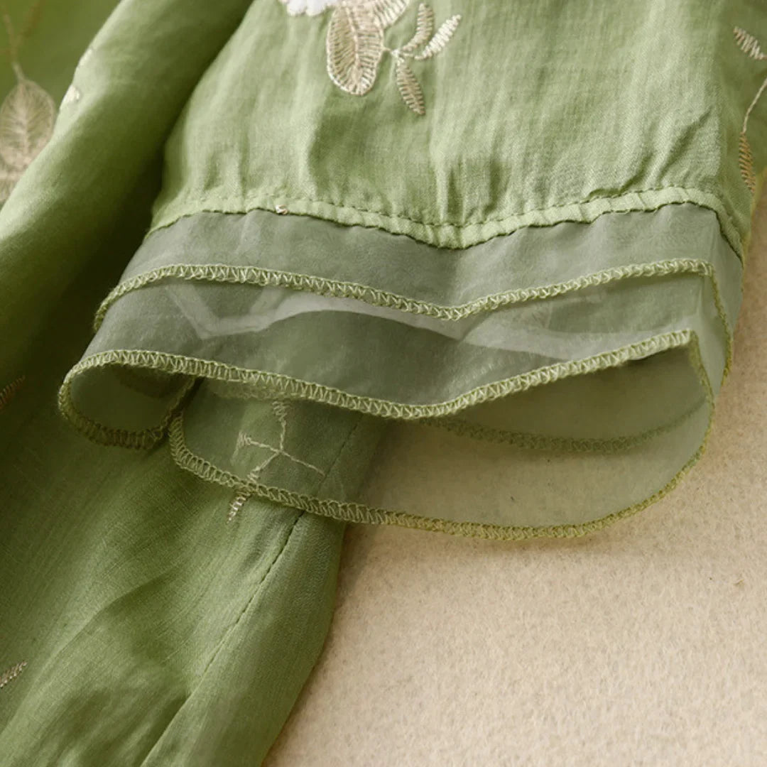 SABRINA | EMBROIDERED COTTON BLOUSE