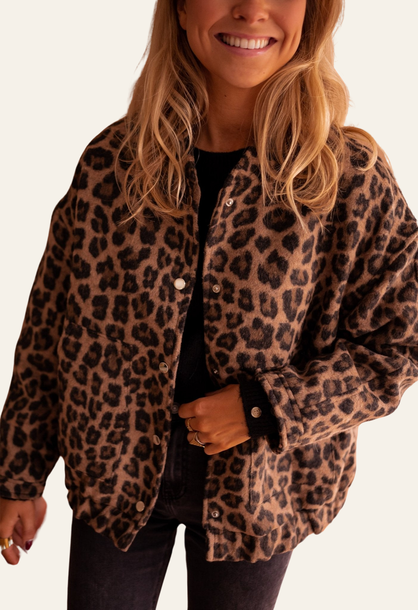 VIOLET | LEOPARD PRINT JACKET